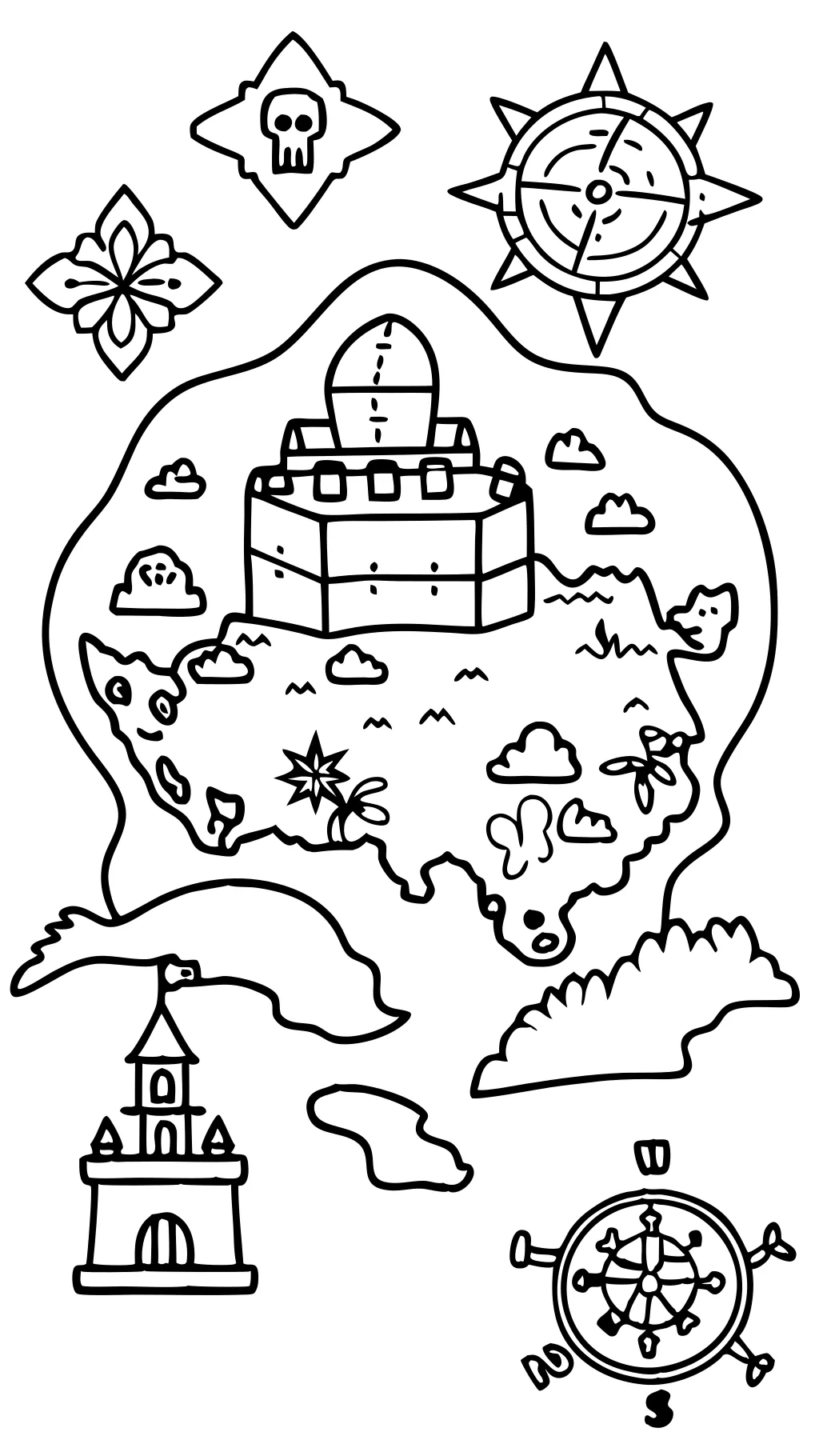 coloring pages of maps